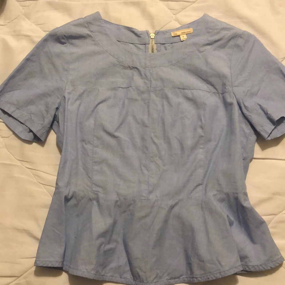 GAP Peplum Chambray Top